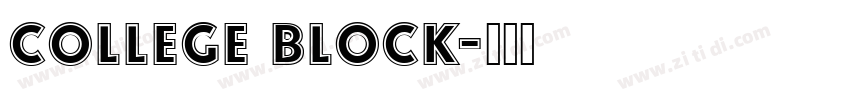 College Block字体转换